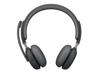 Logitech Zone Wireless 2 UC - Headset - på örat - Bluetooth - trådlös - aktiv brusradering - USB-C via Bluetooth-adapter - grafit - Optimerad för UC 981-001311