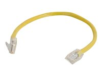 C2G Cat5e Non-Booted Unshielded (UTP) Network Patch Cable - Patch-kabel - RJ-45 (hane) till RJ-45 (hane) - 0.5 m - UTP - CAT 5e - tvinnad, enhetsstart - gul 83100