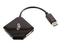 C2G DisplayPort to HDMI, VGA, DVI Adapter Converter - M/F - Videokonverterare - DVI, HDMI, VGA - DVI, HDMI, VGA - svart 54340