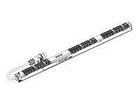 Eaton ePDU G3 Basic - Kraftdistributionsenhet (kan monteras i rack) - AC 400 V - 3-fas - ingång: IEC 60309 16A - utgångskontakter: 24 (3 x IEC 60320 C19, 21 x IEC 60320 C13) - 24U - 3 m sladd EBAB20