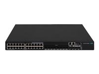 HPE FlexNetwork 5520 24G 4SFP+ HI 1-slot Switch - Switch - L3 - Administrerad - 24 x 10/100/1000 + 4 x 1 Gigabit / 10 Gigabit SFP+ - luftflöde från sida till baksida - rackmonterbar - CTO R8M25A