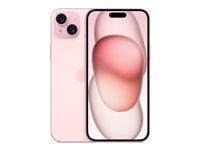 Apple iPhone 15 Plus - 5G smartphone - dual-SIM / Internal Memory 256 GB - OLED-skärm - 6.7" - 2796 x 1290 pixels - 2 bakre kameror 48 MP, 12 MP - front camera 12 MP - rosa MU193QN/A