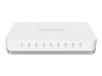 D-Link GO-SW-8GE - Switch - ohanterad - 8 x 10/100/1000 - skrivbordsmodell GO-SW-8G/E