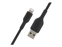 Belkin BOOST CHARGE - Lightning-kabel - Lightning hane till USB hane - 3 m - svart CAA002BT3MBK