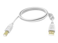 Vision Techconnect - USB-kabel - USB typ B (hane) till USB (hane) - USB 2.0 - 1 m - vit TC 1MUSB