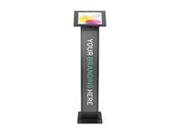 Compulocks iPad 10th-11th (A16) Gen Swell Enclosure Brandable Floor Stand Black - Ställ - för surfplatta - märkningsbar - svart - skärmstorlek: 10.9" - golvstående - för Apple 10.9-inch iPad Wi-Fi, Wi-Fi + Cellular 140B209SWLB