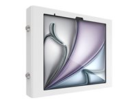 Compulocks iPad Air M2 & M3 13", Apex Secured Enclosure Wall Mount - White - Hölje - för surfplatta - glasfäste, utrymme - låsbar - höggradig aluminium - vit - skärmstorlek: 13" - monteringsgränssnitt: 100 x 100 mm - väggmonterbar - för Apple 13-inch iPad Air (M2, M3) 13APXW