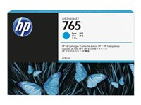 HP 765 - 400 ml - cyan - original - bläckpatron - för DesignJet T7200 Production Printer F9J52A