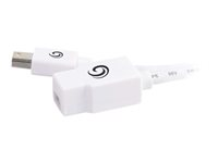 C2G Mini DisplayPort Extension Cable - DisplayPort-förlängningskabel - Mini DisplayPort (hane) till Mini DisplayPort (hona) - 3 m - formpressad - vit 81288