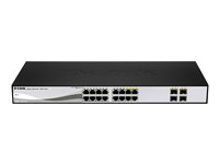 D-Link Web Smart DGS-1210-16 - Switch - Administrerad - 16 x 10/100/1000 + 4 x kombinations-SFP - skrivbordsmodell DGS-1210-16