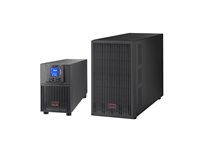 APC Easy UPS On-Line - UPS - turret, förlängd driftstid - AC 220/230/240 V - 2700 Watt - 3000 VA - 1-fas - Bly-syra - USB, serial - utgångskontakter: 7 - Europa - svart, RAL 7010 SRV3KIL-E