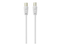 Belkin - Antennkabel - IEC-kontakt hane till IEC-kontakt hona - 10 m - koaxial - vit F3Y054BF10M-WHT