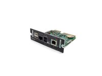 Schneider Electric Network Management Card 3 with Environmental Monitoring and Modbus - Adapter för administration på distans - SmartSlot - Gigabit Ethernet - för P/N: SMT1000RM1U, SMT1500CNC, SMT750RM1U, SMT750RM2UCNC, SMTL2K2RM2UCLNC, SMTL3KRM2UCLNC AP9643