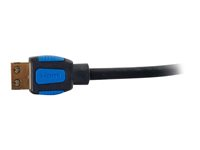 C2G 3ft HDMI Cable with Gripping Connectors - High Speed 4K HDMI Cable - 4K 60Hz - M/M - HDMI-kabel med Ethernet - HDMI hane till HDMI hane - 91.4 cm - dubbelt skärmad - svart - stöd för 4K 29675