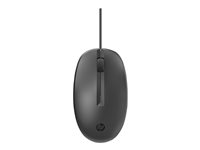 HP 125 - Mus - kabelansluten - USB - svart (paket om 120) - för HP 245 G9, 25X G9, 470 G8; Elite Mobile Thin Client mt645 G7; Fortis 11 G9; Pro 260 G9 265A9A6