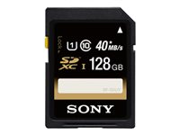 Sony SF-G1U - Flash-minneskort - 128 GB - UHS Class 1 / Class10 - SDXC UHS-I SFG1U