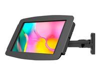 Compulocks Galaxy Tab A8 10.5" Space Enclosure Swing Wall Mount - Monteringssats (hölje, vridbar arm) - svängarm - för surfplatta - låsbar - höggradig aluminium - svart - skärmstorlek: 10.5" - väggmonterbar, bänkskiva - för Samsung Galaxy Tab A8 (10.5 tum) 827B105GA8SB