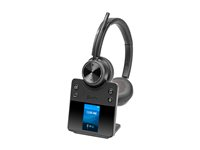 HP Poly Savi 7420 OFFICE - Savi 7400 series - headset - på örat - DECT / Bluetooth - trådlös - svart - Certifierad för Microsoft-teams 8L574AA