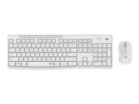 Logitech MK295 Silent - Sats med tangentbord och mus - trådlös - 2.4 GHz - hela norden - offwhite 920-009830