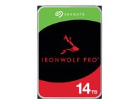 Seagate IronWolf Pro ST14000NT001 - Hårddisk - 14 TB - inbyggd - 3.5" - SATA 6Gb/s - 7200 rpm - buffert: 256 MB - med 3 års Seagate Rescue Data Recovery ST14000NT001