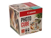 Canon Photo Cube Creative Pack - Blank - 2-pack - svart, färg (cyan, magenta, gul) - original - blå - bläckpatron/papperssats - för PIXMA TS5150, TS5151 5225B017