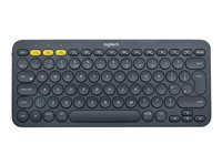 Logitech K380 Multi-Device Bluetooth Keyboard - Tangentbord - trådlös - Bluetooth - Nordisk - svart 920-007578