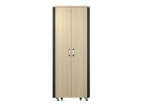 APC NetShelter - Rack (horisontell) - ljudisolerad - AC 230 V - lönn - 38U - 19" AR4038LIA