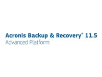 Acronis Backup & Recovery Advanced Workstation - (v. 11.5) - licens + 1 Year Advantage Premier - 1 arbetsstation - Acronis License Program - Level V (5000-12499) - Win - engelska - med Universal Restore and Deduplication TUDNLPENA75