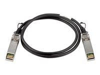 D-Link Direct Attach Cable - Stackningskabel - SFP+ till SFP+ - 1 m - för DGS 3630; DMS 3130; DXS 1100, 1210, 3400, 3600; Web Smart DXS-1210-12 DEM-CB100S