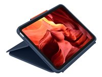 Logitech Rugged Combo 4 - Tangentbord och foliefodral - Apple Smart connector - klassisk blå - för Apple 10.9-inch iPad (10:e generation) 920-011197