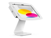 Compulocks iPad 10.9" 10th Gen Space Enclosure Rotating Counter Stand - Ställ - för surfplatta - låsbar - höggradig aluminium - vit - skärmstorlek: 10.9" - monteringsgränssnitt: 100 x 100 mm - bänkskiva - för Apple 10.9-inch iPad (10:e generation) 303W209IPDSW