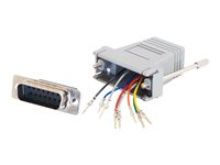 C2G Modular Adapter - Seriell adapter - RJ-45 (hona) till DB-15 (hona) - grå 81537