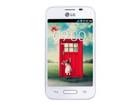 LG L40 (D160) - 3G pekskärmsmobil - RAM 512 MB / Internal Memory 4 GB - microSD slot - LCD-skärm - 3.5" - 320 x 480 pixlar - rear camera 3 MP - vit LGD160.ANEUWH