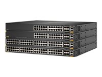 HPE Aruba 6300F - Switch - L3 - Administrerad - 48 x 10/100/1000 (PoE+) + 4 x 50 Gigabit Ethernet SFP56 - främre till bakre luftflöde - rackmonterbar - PoE+ - TAA-kompatibel JL665A