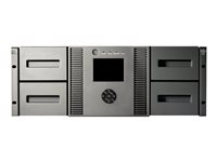 HPE StoreEver MSL4048 Ultrium 6250 - Bandbibliotek - 120 TB / 300 TB - platser: 48 - LTO Ultrium ( 2.5 TB / 6.25 TB ) x 2 - Ultrium 6 - högsta antal enheter: 4 - SAS-2 - kan monteras i rack - 4U - streckkodsläsare, kryptering C0H23A