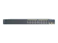 Cisco Catalyst 2960-24TT - Switch - Administrerad - 24 x 10/100 + 2 x 10/100/1000 - rackmonterbar WS-C2960-24TT-L