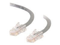 C2G Cat5e Non-Booted Unshielded (UTP) Network Crossover Patch Cable - Övergångskabel - RJ-45 (hane) till RJ-45 (hane) - 3 m - UTP - CAT 5e - tvinnad, enhetsstart - grå 83284