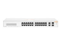 HPE Aruba Instant On 1430 26G 2SFP Switch - Switch - ohanterad - 26 x 10/100/1000 + 2 x 100/1000 SFP - skrivbordsmodell, rackmonterbar, väggmonterbar - BTO R8R50A#ABB