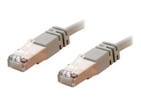 C2G Cat5e Booted Shielded (STP) Network Patch Cable - Patch-kabel - RJ-45 (hane) till RJ-45 (hane) - 4 m - STP - CAT 5e - formpressad - grå 83753