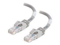 C2G Cat6 Booted Unshielded (UTP) Crossover Patch Cable - Övergångskabel - RJ-45 (hane) till RJ-45 (hane) - 5 m - UTP - CAT 6 - formpressad, hakfri, tvinnad - grå 83510