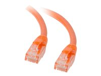 C2G Enhanced Cat5E 350MHz Snagless Patch Cable - Patch-kabel - RJ-45 (hane) till RJ-45 (hane) - 20 m - CAT 5e - formpressad, hakfri, tvinnad - orange 83611