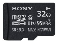 Sony SR-32UXA - Flash-minneskort (adapter, microSDHC till SD inkluderad) - 32 GB - UHS Class 1 / Class10 - microSDHC UHS-I SR32UXA