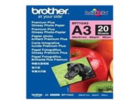 Brother Innobella Premium Plus BP71GA3 - Blank - A3 (297 x 420 mm) - 260 g/m² - 20 ark fotopapper - för Brother HL-J6000, MFC-J2340, J3540, J3940, J5630, J6580, J6583, J6983, J6995, J6997, J6999 BP71GA3