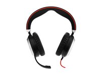 Jabra Evolve 80 UC stereo - Headset - fullstorlek - kabelansluten - aktiv brusradering - 3,5 mm kontakt 7899-829-209