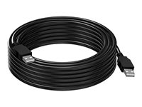 Lenovo - USB-kabel - USB 2.0 - 10 m - svart - för ThinkCentre M75t Gen 2; M80q; ThinkSmart Hub 11H0, 11H1, 11H2, 11H3; ThinkSmart Hub 500 4X91C47404