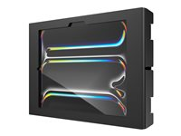 Compulocks iPad Pro M4 11" (2024), Apex Secured Enclosure Wall Mount - Hölje - för surfplatta - glasfäste, utrymme - låsbar - höggradig aluminium - svart - skärmstorlek: 11" - monteringsgränssnitt: 100 x 100 mm - väggmonterbar - för Apple 11-inch iPad Pro (M4) 11PAPX4B