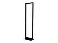 APC NetShelter 2 Post Open Frame Rack - Rack - svart - 45U - 19" - för P/N: SCL500RMI1UNC, SMTL1000RMI2UC, SMTL750RMI2UC, SMX1500RM2UC, SMX1500RM2UCNC AR201