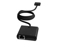 HP ElitePad Power/Ethernet Adapter - Nätverkskort - RJ-45, 70-stifts dockningskontakt (hona) till 70-stifts dockningskontakt (hane) - för ElitePad 1000 G2, 900 G1 F9D31AA