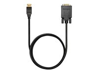 Kensington - Adapterkabel - DisplayPort (hane) till HD-15 (VGA) (hane) - DisplayPort 1.2 - 1.83 m - passiv, stöd för 1080p - svart K33024WW