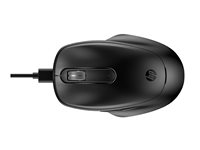 HP 515 - Mus - full size, ultrakraftig uppladdning - 5 knappar - trådlös - 2.4 GHz - trådlös USB-mottagare - svart 9C2F7AA